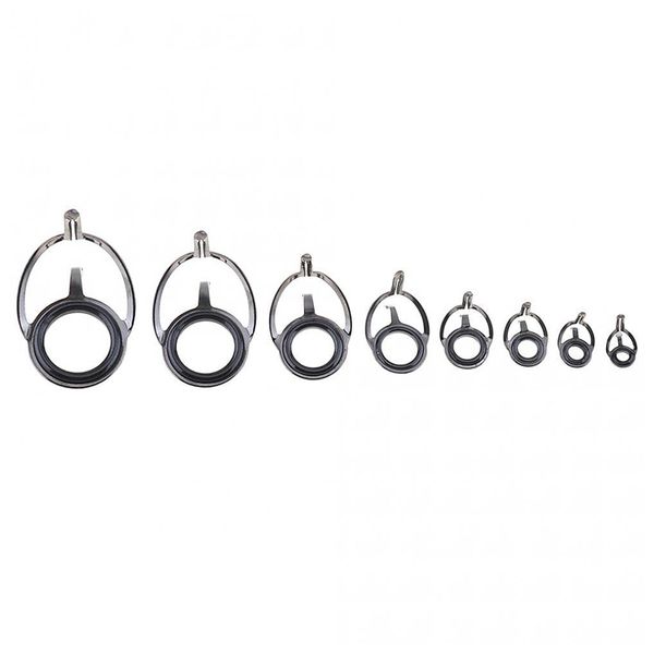 8 pcs fishing rod guide oval fishing rod eyes guides line rings pole repair kit mixed size double leg rings
8 pcs fishing rod guide oval fishing rod eyes guides line rings pole repair kit mixed size double leg rings