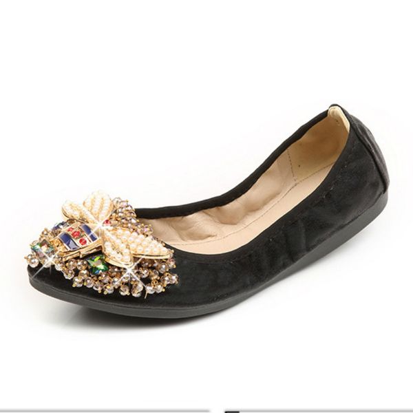 plus size 12 luxury shoes women designer slip on shoes for women crystal bees round toe ladies flat zapatos de mujer p028, Black
plus size 12 luxury shoes women designer slip on shoes for women crystal bees round toe ladies flat zapatos de mujer p028, Black