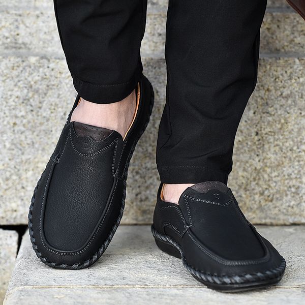 loafers casual zapatos de hombre men loafers handmade stitching leather shoes driver moccasins, Black
loafers casual zapatos de hombre men loafers handmade stitching leather shoes driver moccasins, Black