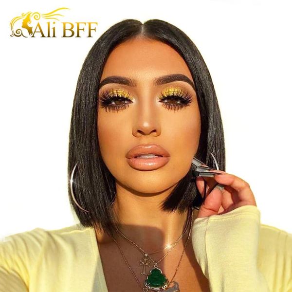 13x4 short lace front human hair wigs 150% density brazilian straight bob lace front wig for women remy ali bff hair wigs, Black;brown
13x4 short lace front human hair wigs 150% density brazilian straight bob lace front wig for women remy ali bff hair wigs, Black;brown