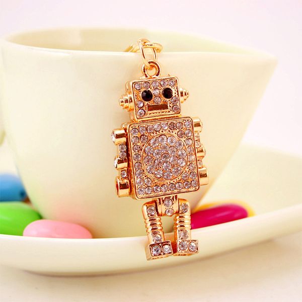 xdpqq fashion three-dimensional robot modeling key chain man rhinestone inlaid bag pendant birthday small gift, Silver
xdpqq fashion three-dimensional robot modeling key chain man rhinestone inlaid bag pendant birthday small gift, Silver