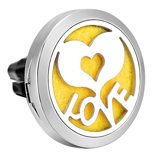 stainless steel "love" heart car air freshener essential oil diffuser vent clip 30mm
stainless steel "love" heart car air freshener essential oil diffuser vent clip 30mm