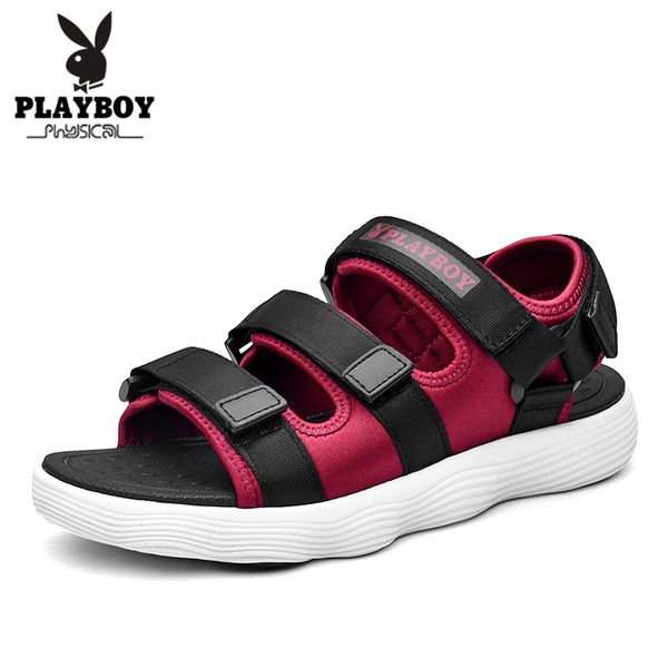 playboy new summer brand men's sandals stretch fabric designer mens shoes hook & loop fashion man beach shoes pl613085, Black
playboy new summer brand men's sandals stretch fabric designer mens shoes hook & loop fashion man beach shoes pl613085, Black