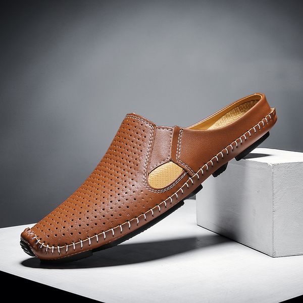 british men's leather slippers breathable flats outdoor slippers for men beach sandals good quality summer male flip flops shoes
british men's leather slippers breathable flats outdoor slippers for men beach sandals good quality summer male flip flops shoes