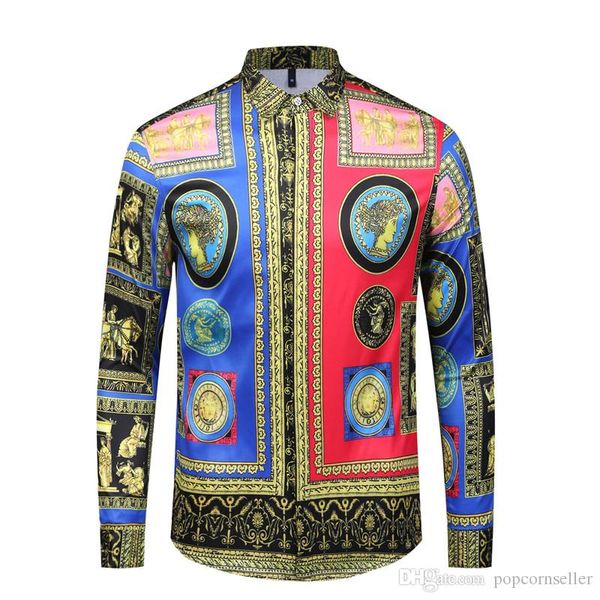 fashion luxury 3d printing mens shirts long sleeve laple neck mens casual shirts colorful mens clothing, White;black
fashion luxury 3d printing mens shirts long sleeve laple neck mens casual shirts colorful mens clothing, White;black
