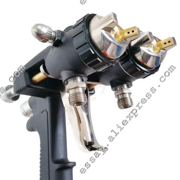 double head chrome paint spray gun 1.4mm /1.8mm/2.2mm nozzle pressure spray gun nano chrome painting air pneumatic pistol
double head chrome paint spray gun 1.4mm /1.8mm/2.2mm nozzle pressure spray gun nano chrome painting air pneumatic pistol