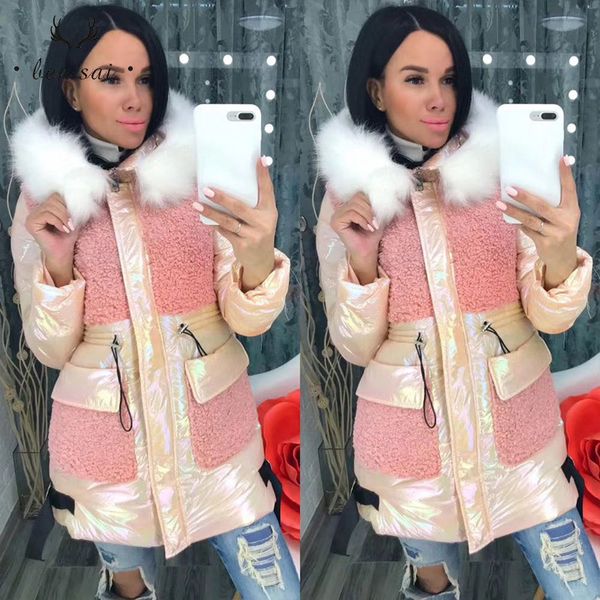 winter fashion women fur hooded warm parker coats ladies casual pockets thicken jackets female glossy material wool coats, Black
winter fashion women fur hooded warm parker coats ladies casual pockets thicken jackets female glossy material wool coats, Black