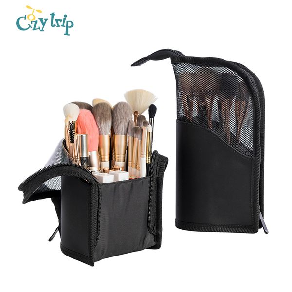 travel makeup brush cup holder dust-proof stand-up pencil pen organizer case clear cosmetic zipper pouch with divider
travel makeup brush cup holder dust-proof stand-up pencil pen organizer case clear cosmetic zipper pouch with divider