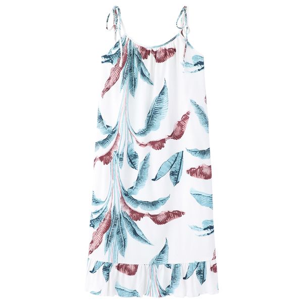 women nightgown sleepwear summer night wear chic printing lingerie nightgown ruffle hems sleeveless night sling dress, Black;red
women nightgown sleepwear summer night wear chic printing lingerie nightgown ruffle hems sleeveless night sling dress, Black;red