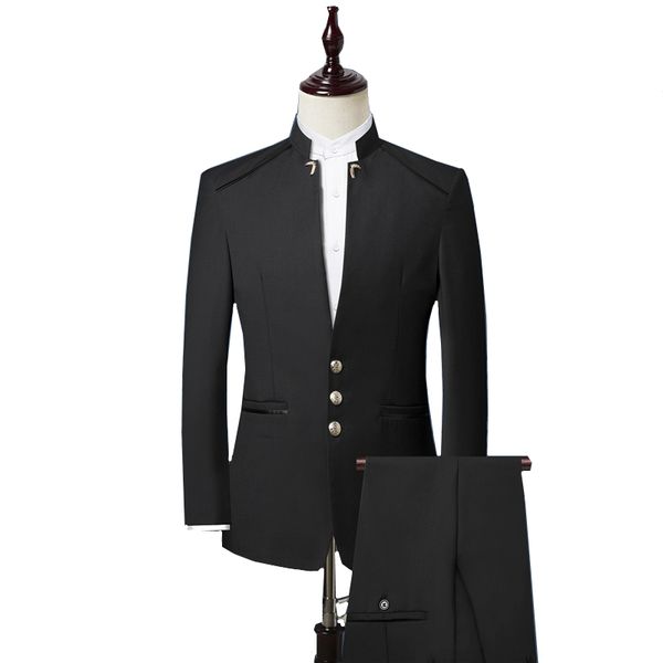 men suit jacket + vest + pant asia size s - 4xl blue red black men three-piece set wedding business mens blazer coat, White;black
men suit jacket + vest + pant asia size s - 4xl blue red black men three-piece set wedding business mens blazer coat, White;black