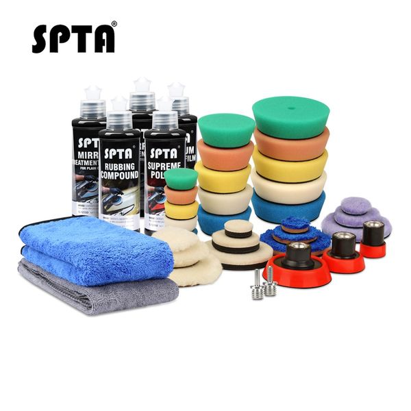 spta polishing sponge pad set backing plate car care agent set auto waxing sponge buffing galzing system
spta polishing sponge pad set backing plate car care agent set auto waxing sponge buffing galzing system
