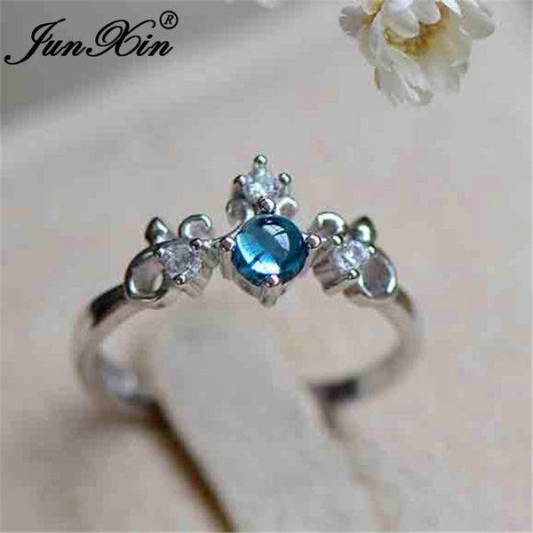 junxin female blue stone crown rings for women 925 silver filled white crystal zircon wedding ring open adjustable ring jewelry, Slivery;golden
junxin female blue stone crown rings for women 925 silver filled white crystal zircon wedding ring open adjustable ring jewelry, Slivery;golden