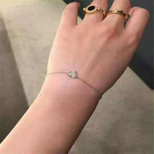 women bracelet love heart mosaic 3 zircons clavicle chain popular accessories sterling silver 925 jewelry valentine's day gift, Black
women bracelet love heart mosaic 3 zircons clavicle chain popular accessories sterling silver 925 jewelry valentine's day gift, Black