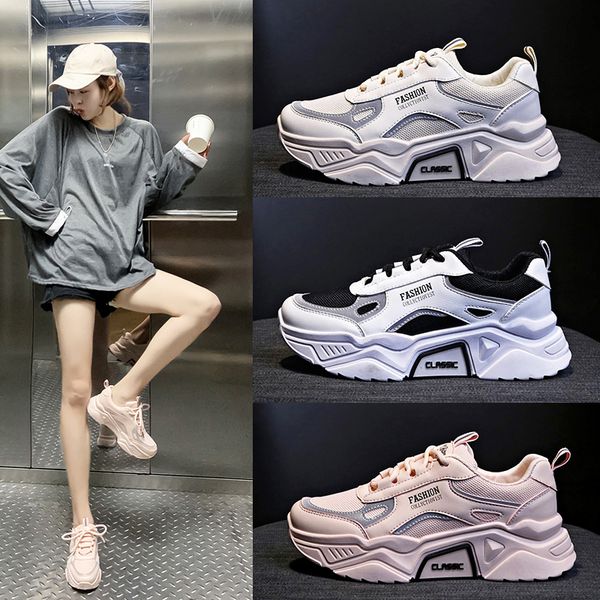 thick-bottom korean sports shoes tide 2019 autumn women's shoes wild student casual fashion breathable running, Black
thick-bottom korean sports shoes tide 2019 autumn women's shoes wild student casual fashion breathable running, Black