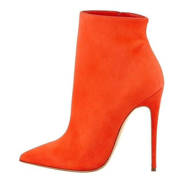selling stretch suede ankle boots stiletto heels orange black pink suede pointed toe short boots zipper women dress shoes
selling stretch suede ankle boots stiletto heels orange black pink suede pointed toe short boots zipper women dress shoes