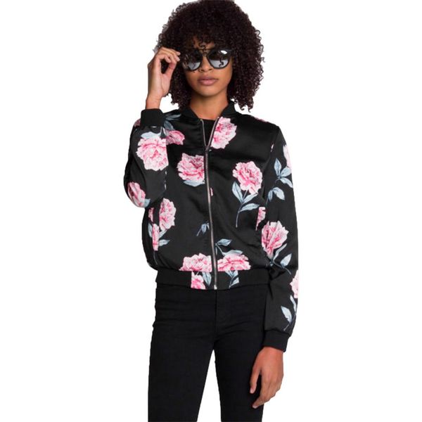 adogirl rose print black jackets women casual long sleeve with pockets zipper baseball women jackets autumn outwear coat, Black;brown
adogirl rose print black jackets women casual long sleeve with pockets zipper baseball women jackets autumn outwear coat, Black;brown