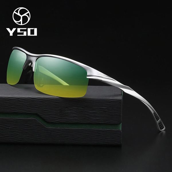 yso sunglasses men polarized uv400 aluminium magnesium frame hd night vision driving glasses semi rimless accessory for men 8213, White;black
yso sunglasses men polarized uv400 aluminium magnesium frame hd night vision driving glasses semi rimless accessory for men 8213, White;black