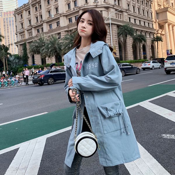2020 autumn loose long clothing coat women fashion embroidery pocket windbreaker eiyovii manteau femme clothes vintage overcoat, Tan;black
2020 autumn loose long clothing coat women fashion embroidery pocket windbreaker eiyovii manteau femme clothes vintage overcoat, Tan;black