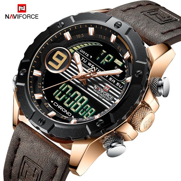 2019 new naviforce fashion sports watches men quartz analog date clock leather strap waterproof watch relogio masculino, Slivery;brown
2019 new naviforce fashion sports watches men quartz analog date clock leather strap waterproof watch relogio masculino, Slivery;brown