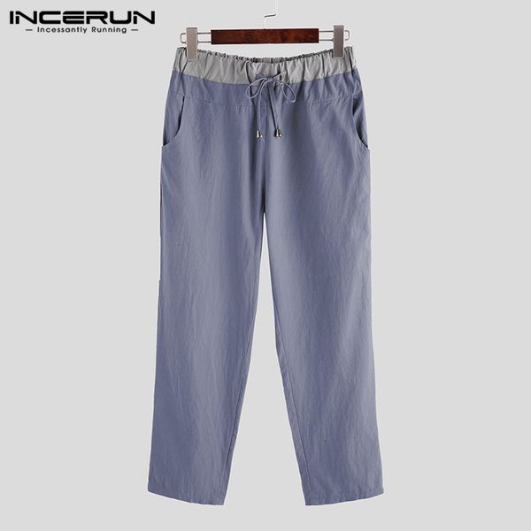 incerun men casual pants patchwork drawstring joggers leisure cotton streetwear trousers men fashion pantalones hombre s-3xl, Black
incerun men casual pants patchwork drawstring joggers leisure cotton streetwear trousers men fashion pantalones hombre s-3xl, Black