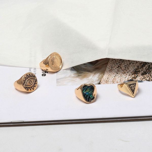 fashion vintage finger ring for women coin eye rings female rings jewelry girls gifts anillos de mujeres dropship, Golden;silver
fashion vintage finger ring for women coin eye rings female rings jewelry girls gifts anillos de mujeres dropship, Golden;silver