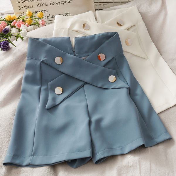 2020 summer cross high waist chiffon casual shorrts women wide leg shorts shorts summer, White;black
2020 summer cross high waist chiffon casual shorrts women wide leg shorts shorts summer, White;black