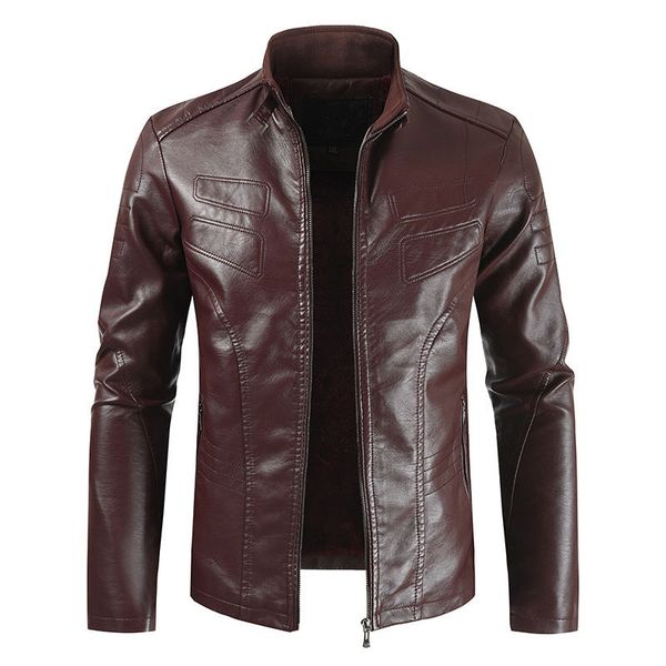 mens leather jackets coats solid color jackets slim casual outerwear stand collar mens apparel, Black
mens leather jackets coats solid color jackets slim casual outerwear stand collar mens apparel, Black