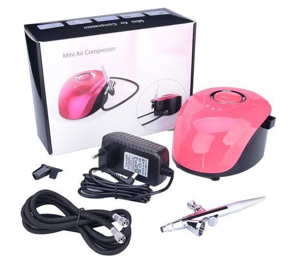nozzle dual action airbrush kit compressor portable air brush paint spray gun for nail art desgin tattoo cake, Silver
nozzle dual action airbrush kit compressor portable air brush paint spray gun for nail art desgin tattoo cake, Silver