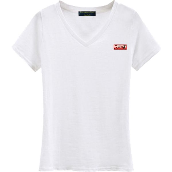 100% хлопок женщин лето футболки женщины случайного стиль сплошного цвета футболка женщины с короткими рукавами рубашки v-образный вырез s1, White 
100% хлопок женщин лето футболки женщины случайного стиль сплошного цвета футболка женщины с короткими рукавами рубашки v-образный вырез s1, White