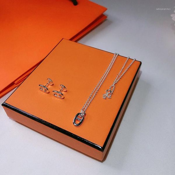 necklace pig nose necklace 925 sterling silver for women's high jewelry christmas party gift chain length 40 + 5cm1
necklace pig nose necklace 925 sterling silver for women's high jewelry christmas party gift chain length 40 + 5cm1