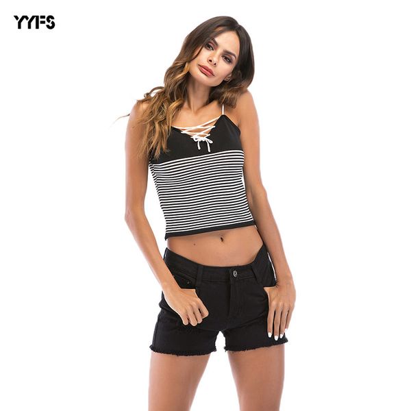 summer female crop knitted sleeveless straps tank fitness ladies slim strap short, Black;white
summer female crop knitted sleeveless straps tank fitness ladies slim strap short, Black;white