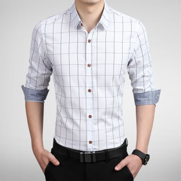 zogaa men plaid shirt long sleeve men plaid dress shirt spring autumn fashion casual shirts home office clothes, White;black
zogaa men plaid shirt long sleeve men plaid dress shirt spring autumn fashion casual shirts home office clothes, White;black