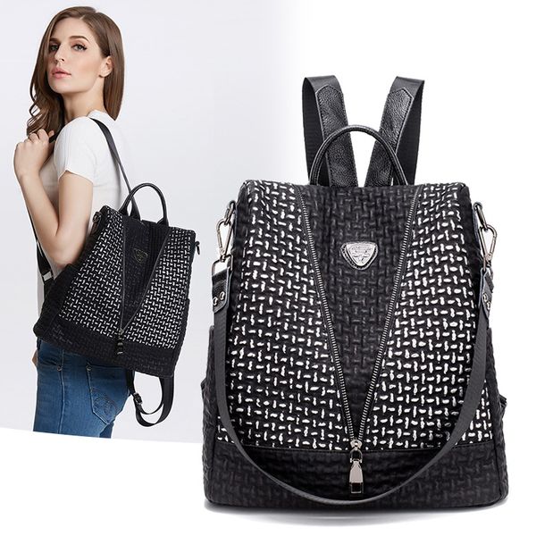 ocehnuu 2019 cowhide pu leather shoulder bag backpack women travel backpacks female black women back pack bags plecak damski
ocehnuu 2019 cowhide pu leather shoulder bag backpack women travel backpacks female black women back pack bags plecak damski
