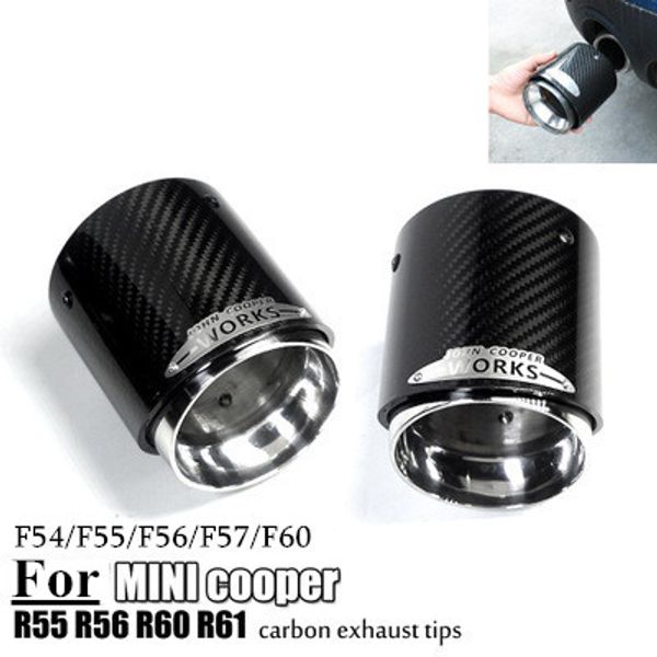 1 pcs 3k carbon exhaust muffler tips for mini cooper s r55 r56 r57 r58 r59 r60 r61 f54 f56 f57 f60
1 pcs 3k carbon exhaust muffler tips for mini cooper s r55 r56 r57 r58 r59 r60 r61 f54 f56 f57 f60