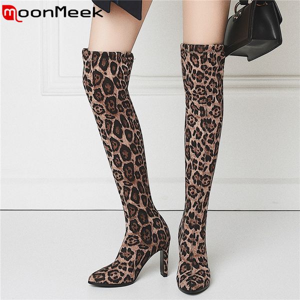 moonmeek 2020 new over the knee boots women pointed toe flock thigh high stretch boots elegant high heels shoes long, Black
moonmeek 2020 new over the knee boots women pointed toe flock thigh high stretch boots elegant high heels shoes long, Black