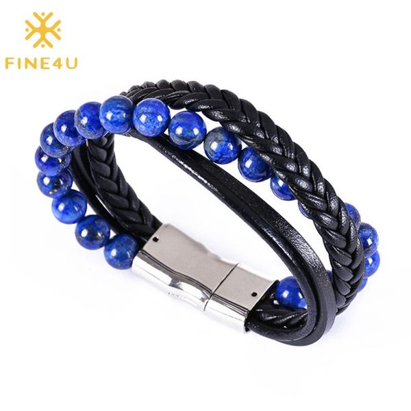 beaded, strands fine4u b310 multilayer wrap leather bracelet magnetic clasp wristband healing natural stone beaded for jewelry, Black
beaded, strands fine4u b310 multilayer wrap leather bracelet magnetic clasp wristband healing natural stone beaded for jewelry, Black