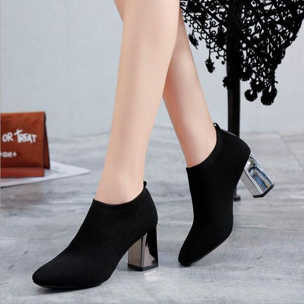 eoeodoit knit fabric pumps women autumn new arrival comfort high heel shoes square toe slip on silver heel stretch breathable, Black
eoeodoit knit fabric pumps women autumn new arrival comfort high heel shoes square toe slip on silver heel stretch breathable, Black