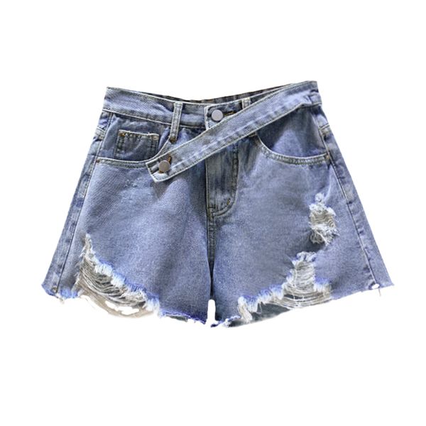 2020 new summer shorts women vintage irregular shorts cotton loose high waist hole denim fashion wide legs your pants, Blue
2020 new summer shorts women vintage irregular shorts cotton loose high waist hole denim fashion wide legs your pants, Blue