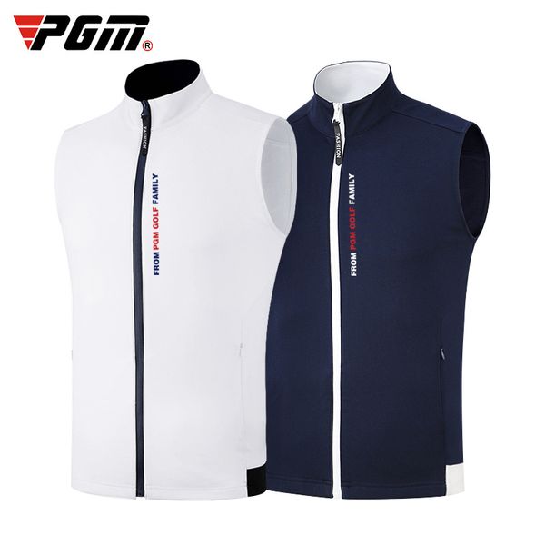 swirling pgm fall/winter men's vest golf wear men's padded golf warm tank ing, Red;blue