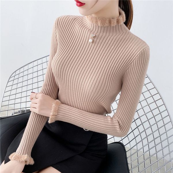 2020 spring and autumn imitation collar new slim stretch high-neck knitted sweater women's inner thin bottoming shirt, White;black
2020 spring and autumn imitation collar new slim stretch high-neck knitted sweater women's inner thin bottoming shirt, White;black