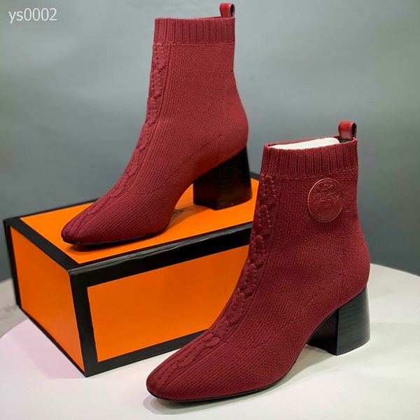 2019 winter autumn new elastic knit thick heel socks boots lazy high heels slim temperament women's booties, Black
2019 winter autumn new elastic knit thick heel socks boots lazy high heels slim temperament women's booties, Black