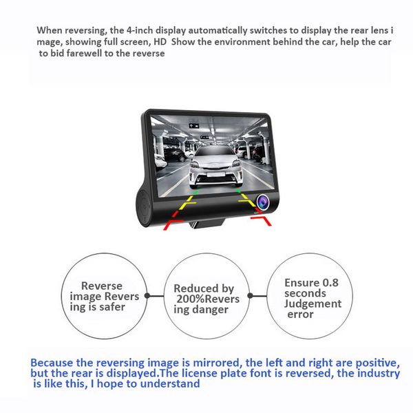 new 4 inch three lens driving recorder (including high-definition night vision wide-angle reversing image) -1 set car
new 4 inch three lens driving recorder (including high-definition night vision wide-angle reversing image) -1 set car