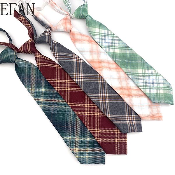 new japanese pleated skirt uniform rubber band neckties plaid ties for women man college style ties slim casual lazy neck tie, Black;gray
new japanese pleated skirt uniform rubber band neckties plaid ties for women man college style ties slim casual lazy neck tie, Black;gray