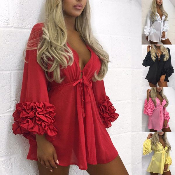 2019 new style fashion women bathing suit lace solid ruffles crochet bikini swimwear cover up beach bnadage, Blue;gray
2019 new style fashion women bathing suit lace solid ruffles crochet bikini swimwear cover up beach bnadage, Blue;gray