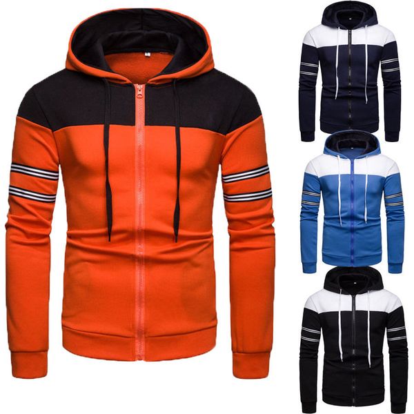 men's winter warm hoodies slim fit hooded coat sweat shirt outwear men fashion casual contrast coat jacket, Black;brown
men's winter warm hoodies slim fit hooded coat sweat shirt outwear men fashion casual contrast coat jacket, Black;brown