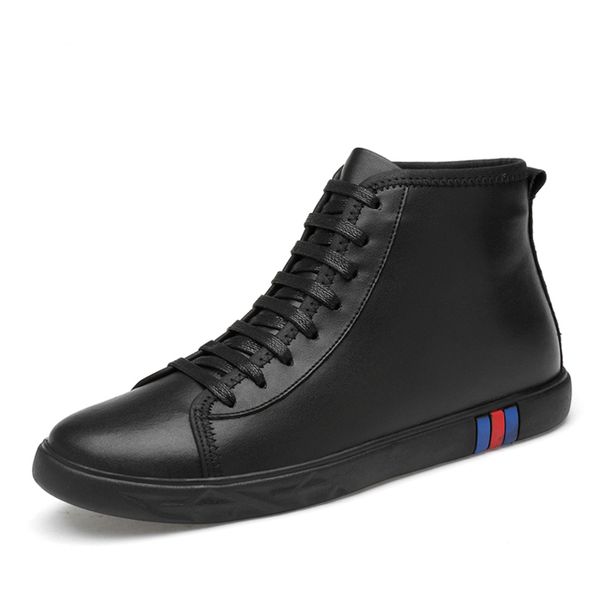 genuine leather shoes men boots leisure high ankle boots male flat footwear snow boots casual shoes, Black
genuine leather shoes men boots leisure high ankle boots male flat footwear snow boots casual shoes, Black