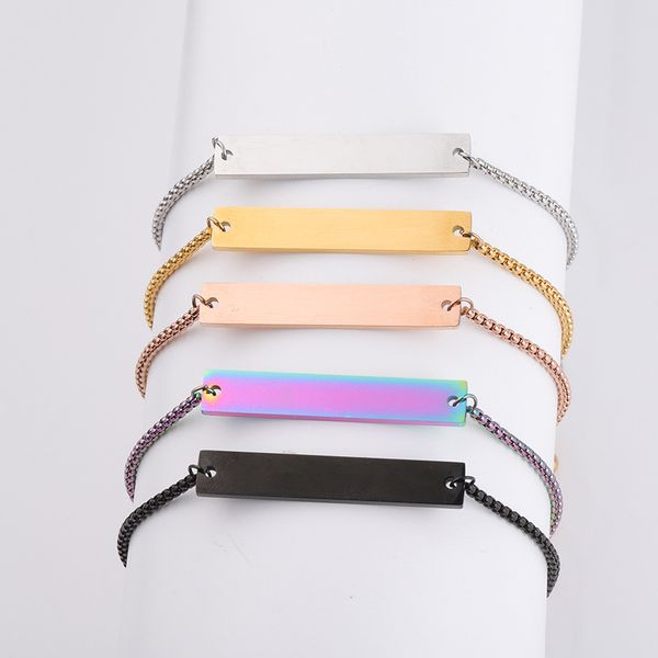 stainless steel bar blank bracelet diy custom engraved personalized adjustable bracelet for women mem friend jewelry gifts couple bracelet, Golden;silver
stainless steel bar blank bracelet diy custom engraved personalized adjustable bracelet for women mem friend jewelry gifts couple bracelet, Golden;silver