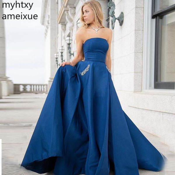 plus size 2019 long prom dress with pockets strapless formal evening party dresses royal blue full length vestido de gala logo, White;black
plus size 2019 long prom dress with pockets strapless formal evening party dresses royal blue full length vestido de gala logo, White;black