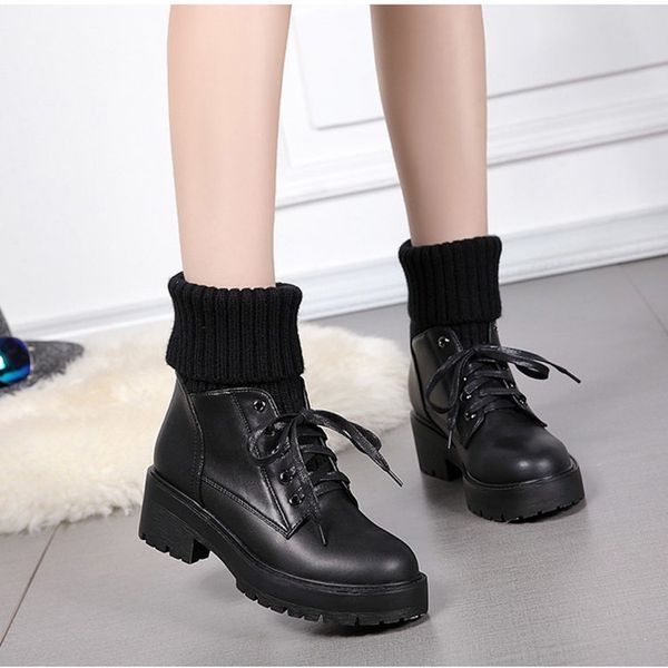 winter boots lady women shoes autumn lace up boots-women luxury designer round toe booties ladies low heels booties 2020 2019, Black
winter boots lady women shoes autumn lace up boots-women luxury designer round toe booties ladies low heels booties 2020 2019, Black