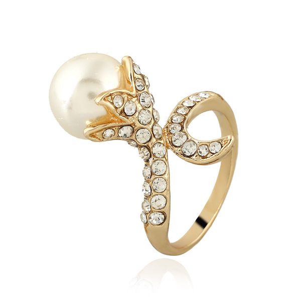 european and american flower pearl ring fashion creative ring explosion, Golden;silver
european and american flower pearl ring fashion creative ring explosion, Golden;silver